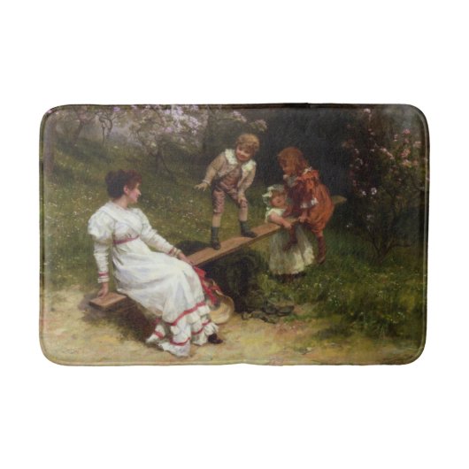 Kinderen op een Wip (door Frederick Morgan) Badmat (Voorkant)