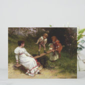 Kinderen op een wip (door Frederick Morgan) Kaart (Staand voorkant)