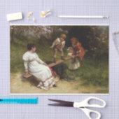 Kinderen op een wip (door Frederick Morgan) Tissuepapier (Craft)