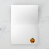 Kinderen op Halloweenfeestkaart Kaart (Binnen)