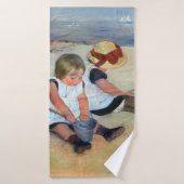 Kinderen op het strand, Cassatt Badhanddoek (Badhanddoek)