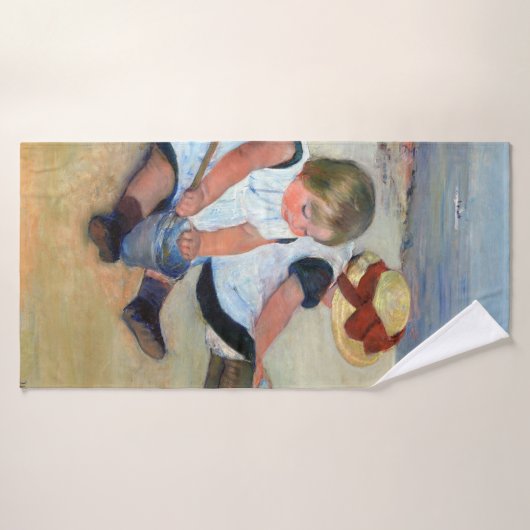 Kinderen op het strand, Cassatt Badhanddoek (Badhanddoek)