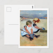 Kinderen op het strand, Cassatt Briefkaart (Voorkant / Achterkant)