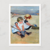 Kinderen op het strand, Cassatt Briefkaart (Voorkant)