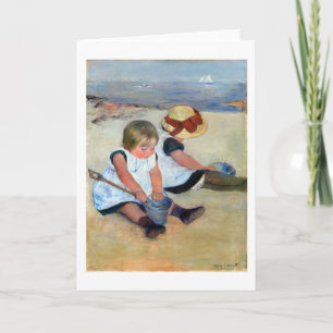Kinderen op het strand, Cassatt Kaart