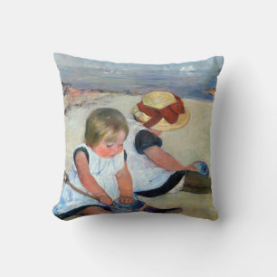 Kinderen op het strand, Cassatt Kussen
