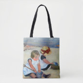 Kinderen op het strand, Cassatt Tote Bag (Voorkant)