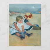 Kinderen op het strand | Mary Cassatt Briefkaart (Voorkant)