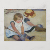 Kinderen op het strand, Mary Cassatt Briefkaart (Voorkant)