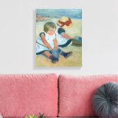 Kinderen op het strand | Mary Cassatt Canvas Afdruk (Insitu (Woonkamer))