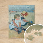 Kinderen op het strand | Mary Cassatt Jigzaag Puzz Legpuzzel<br><div class="desc">Kinderen op het strand (1884) door de Amerikaanse impressionist Mary Cassatt. Origineel kunstwerk is een oliesschilderij op canvas met een portret van 2 jonge meisjes die op het strand zitten. Gebruik de ontwerphulpmiddelen om douanetekst toe te voegen of het afbeelding te personaliseren.</div>