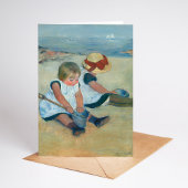 Kinderen op het strand | Mary Cassatt Kaart