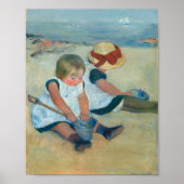 Kinderen op het strand | Mary Cassatt Poster (Voorkant)
