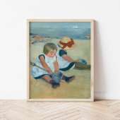 Kinderen op het strand | Mary Cassatt Poster