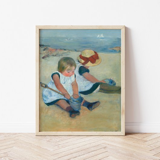 Kinderen op het strand | Mary Cassatt Poster