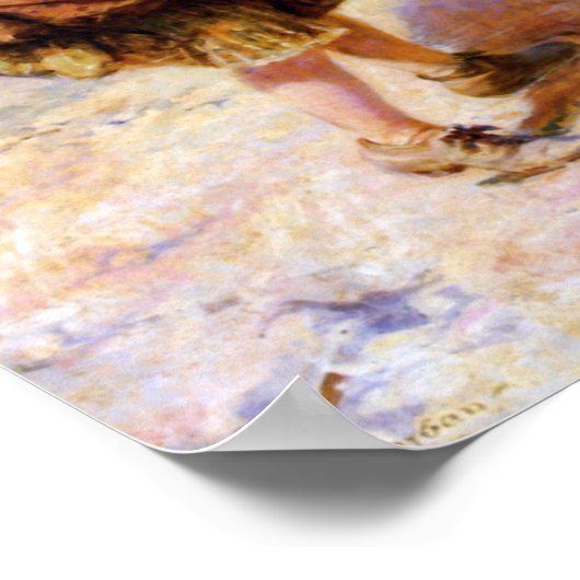 Kinderen op het strand poster (Hoek)