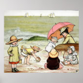 Kinderen op het strand Poster (Voorkant)