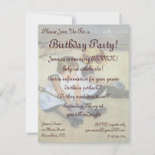 Kinderen op het strand van Cassatt,  verjaardag Kaart (Achterkant)