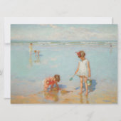 Kinderen op het Zee (Summer Beach Scene) Kaart (Voorkant)