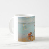 Kinderen op het Zee (Summer Beach Scene) Koffiemok (Voorkant links)
