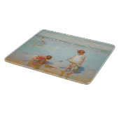 Kinderen op het Zee (Summer Beach Scene) Snijplank (Hoek)
