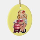  kinderen op keramisch keramisch Ornament (Rechts)