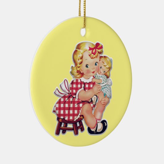  kinderen op keramisch keramisch Ornament (Rechts)