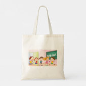 Kinderen op school Canvas tas (Achterkant)