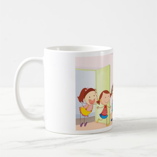 Kinderen op school Mok (Links)