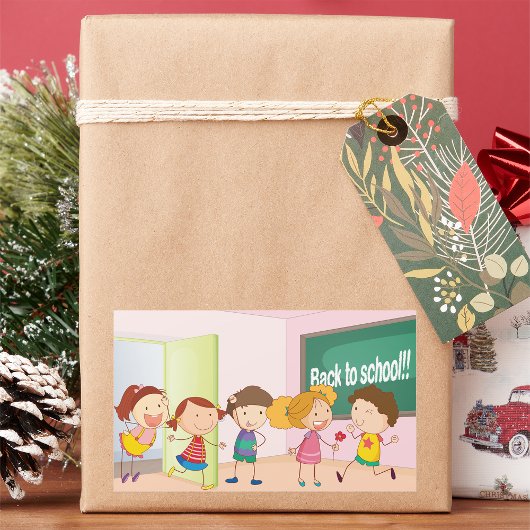 Kinderen op school Stickers