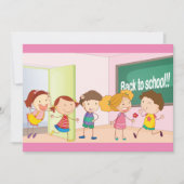 Kinderen op school uitnodigingen (Voorkant)