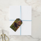 Kinderen op weg naar de markt (door John Lee) Cadeaulabel (Met Touw)