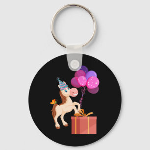 Kinderen op zaterdag bij de Cute Animal Horse Love Sleutelhanger