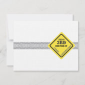 Kinderen op zaterdag Uitnodiging - Stortwagen (Achterkant)