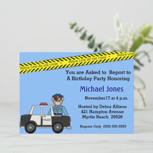 Kinderen op zaterdag Uitnodigingen (Staand voorkant)