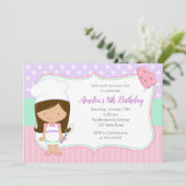 Kinderen op zaterdag Uitnodigingen (koken op de ka (Staand voorkant)