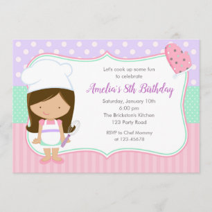 Kinderen op zaterdag Uitnodigingen (koken op de ka