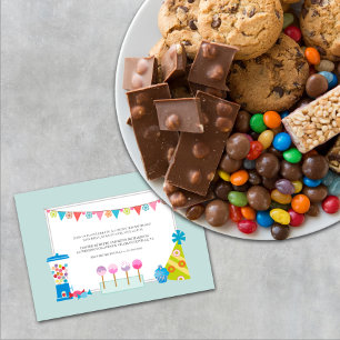 Kinderen op zaterdag Uitnodigingen {Snoep Buffet}