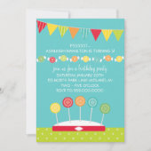 Kinderen op zaterdag Uitnodigingen (thema Snoep) (Voorkant)