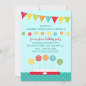 Kinderen op zaterdag Uitnodigingen (thema Snoep) (Voorkant)