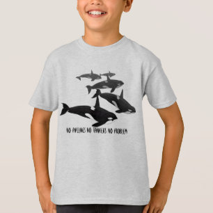 Kinderen Orka Whale T-Shirt Geen pijpleidingen Ork
