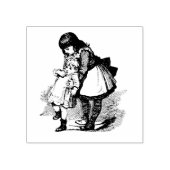 Kinderen Ouderwets Zusters Liefdevolle Familie Rubberstempel (Afrduk)