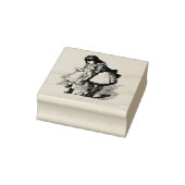 Kinderen Ouderwets Zusters Liefdevolle Familie Rubberstempel (Stempel)