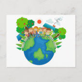 Kinderen over de hele wereld briefkaart (Voorkant)