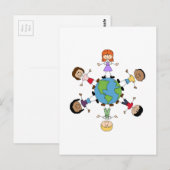 Kinderen over de hele wereld briefkaart (Voorkant / Achterkant)