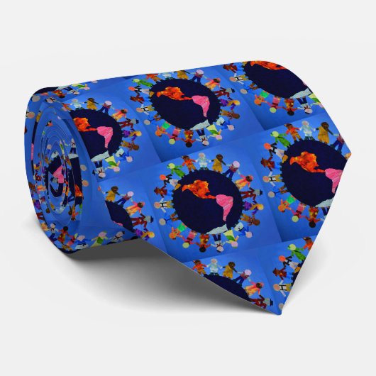 Kinderen over de hele wereld in de Stropdas (Opgerold)