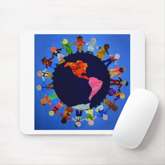 Kinderen over de hele wereld muismat (Met muis)