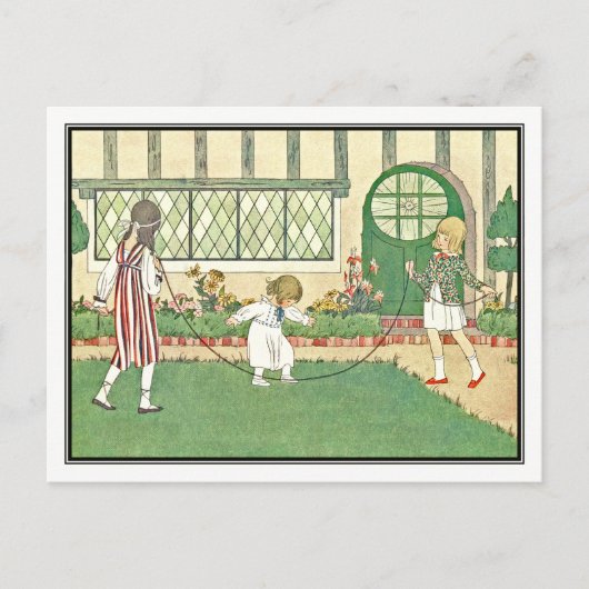 kinderen overvallen door H. Willebeek Le Mair Briefkaart (Voorkant)