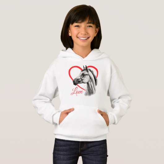 Kinderen Paard Liefde T-shirt (Voorkant volledig)