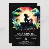 Kinderen Paard Verjaardag Kaart (Voorkant / Achterkant)